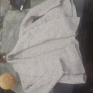 Free people alpaca and wool blend open front cardigan medium